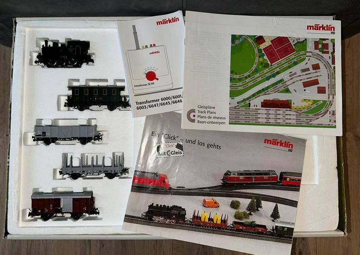 Complete startset 29216 Marklin Switzerland + extra’s, Hobby en Vrije tijd, Modeltreinen | H0, Gebruikt, Treinset, Wisselstroom