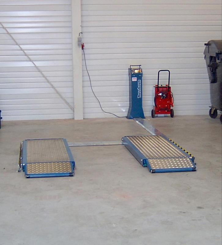 Schaarhefbrug Nussbaum Jumbo NT 3000, Doe-het-zelf en Verbouw, Transportwagens, Zo goed als nieuw, Transportkar, 100 liter of meer