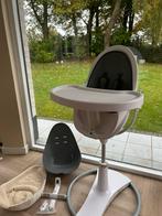 Bloom kinderstoel met accessoires - Zo goed als nieuw!, Kinderen en Baby's, Ophalen, Zo goed als nieuw, Meegroeistoel, Afneembaar eetblad
