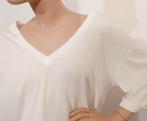 ALIX THE LABEL t-shirt met v-hals maat L ZGAN, Alix the label, Wit, Maat 42/44 (L), Ophalen of Verzenden