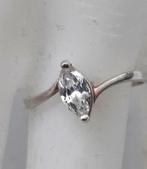 Sierlijke sterling zilveren ring met zirkonia 925 CZ (43), Ophalen, Zo goed als nieuw, 17 tot 18, Dame