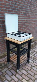 Gaskookplaat voor flessengas, Witgoed en Apparatuur, Kookplaten, Ophalen, Gebruikt, 4 kookzones, Gas