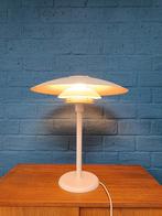 Vintage tafellamp schalenlamp, Deens design, Ophalen, Zo goed als nieuw, Metaal, Minder dan 50 cm