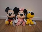 Disney Classic Plush Collection Knuffels Mickey Minnie Pluto, Ophalen of Verzenden, Mickey Mouse, Nieuw, Knuffel