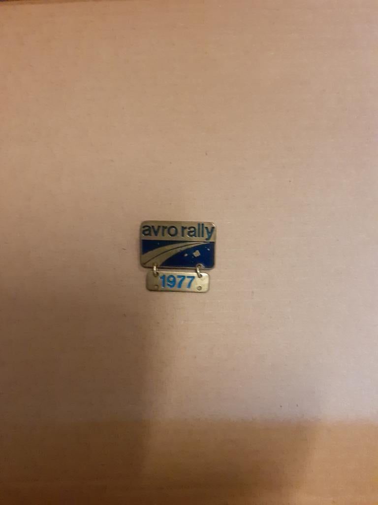 Speldje Avro Rally 1977, Verzamelen, Ophalen of Verzenden