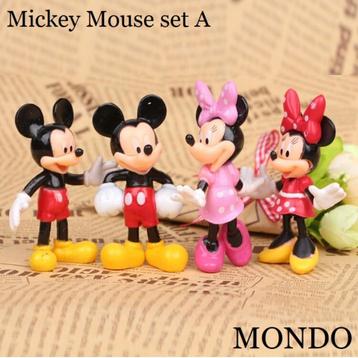 4 Mickey Mouse minnie poppetjes figuurtjes dvd bluray disney beschikbaar voor biedingen
