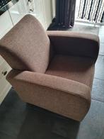 Zeer mooie en degelijke fauteuil bruin, Ophalen, Hout, 75 tot 100 cm, Zo goed als nieuw