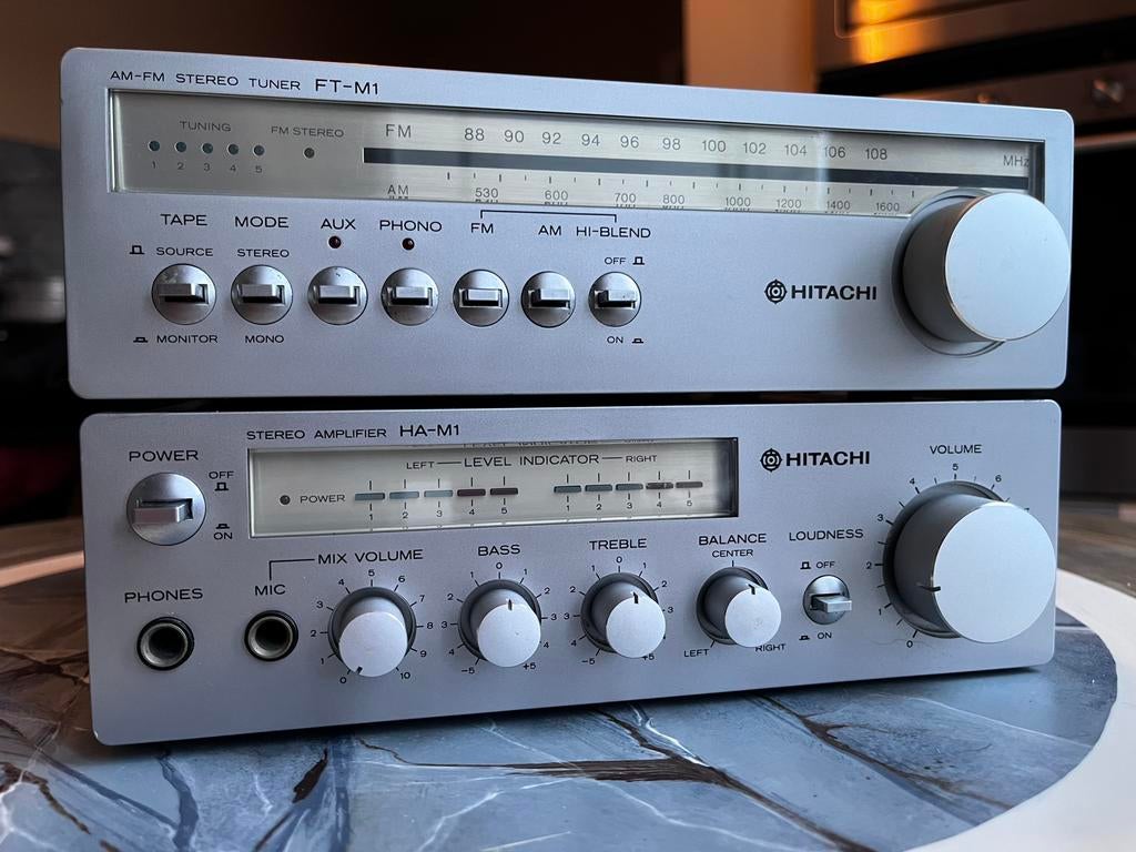 Hitachi HA-M1, FT-M1 mini deck vintage audio, Ophalen of Verzenden, Zo goed als nieuw, Minder dan 60 watt, Overige merken