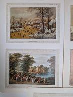 10 antieke prenten, Ophalen of Verzenden, Voor 1940, Gebruikt, Overige onderwerpen