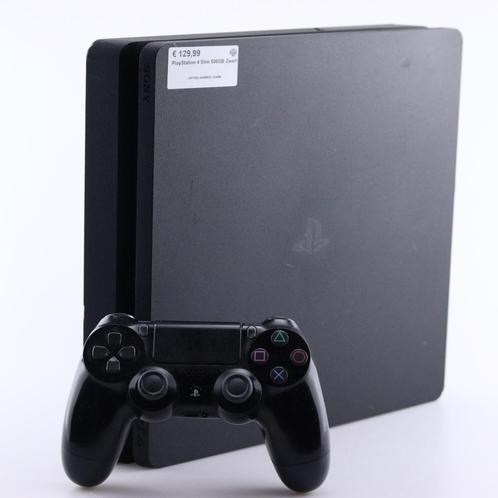 PlayStation 4 Slim 500GB Zwart, Spelcomputers en Games, Spelcomputers | Sony PlayStation 4, Zo goed als nieuw