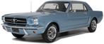 FORD MUSTANG V8 HARDTOP SILVER BLUE PONY 1965 1:12, Rue de L' Ecusson 2, 56120 Josselin France, Nieuw, Ophalen of Verzenden, 1:9 t/m 1:12