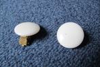 Vintage white non pierced earrings, Sieraden, Tassen en Uiterlijk, Oorbellen, Overige materialen, Gebruikt, Wit, Ophalen of Verzenden