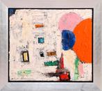 Guillaume Lo A Njoe (SURINAME 1937)==abstract 70 x 80 cm, Antiek en Kunst, Ophalen