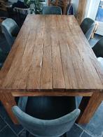 Teakhout eettafel en salontafeel heel netjes (21), Ophalen, Teakhout, 200 cm of meer, 50 tot 100 cm