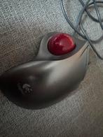 Logitech trackman wheel trackball muis, Computers en Software, Muizen, Rechtshandig, Gebruikt, Ergonomisch, Logitech