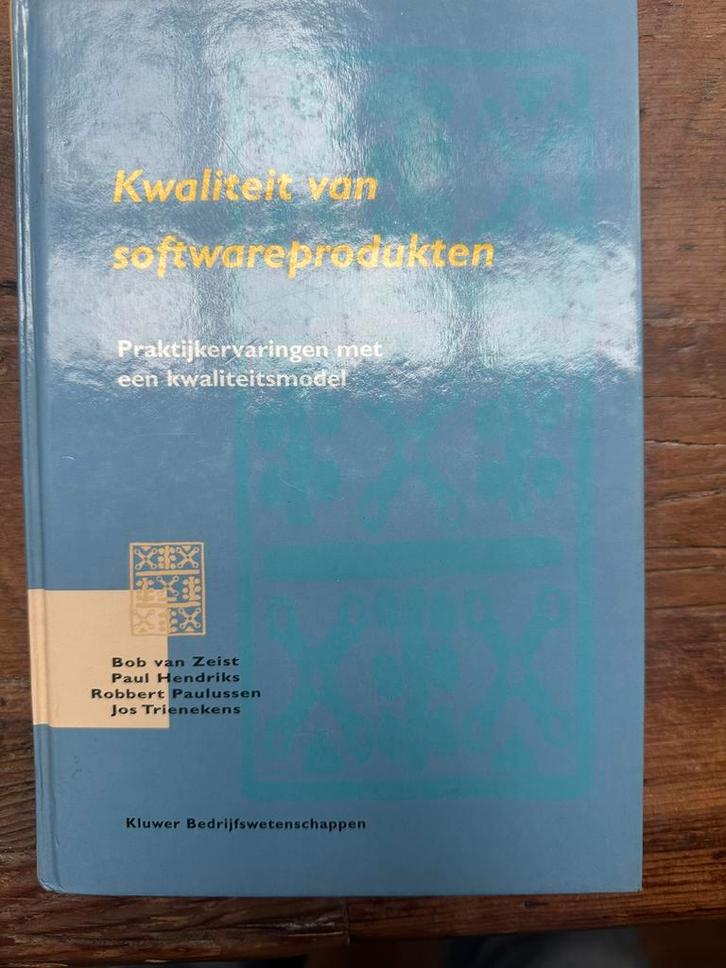 Boek: Kwaliteit van softwareprodukten, Boeken, Studieboeken en Cursussen, Gelezen, WO, Beta, Ophalen of Verzenden