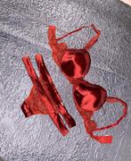 Bh string setje rood/bordeaux 80C/M, Ophalen of Verzenden, Rood, Setje