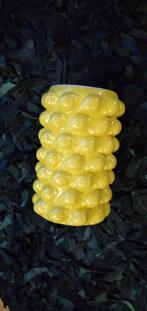 Citroen vaas, Ophalen, Geel, Aardewerk of Porselein, Nieuw