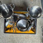 Mooi pannenset Nameta, Huis en Inrichting, Ophalen of Verzenden, Zo goed als nieuw, Rvs, Pannenset