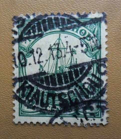 China - Kiautschou -Duitse kolonie - 2 cents emissie 1908, Postzegels en Munten, Postzegels | Azië, Gestempeld, Oost-Azië, Ophalen of Verzenden