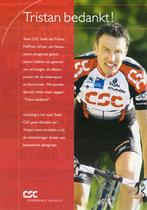 Wielertrui/wielershirt CSC – TRISTAN HOFFMAN – gesigneerd, Ophalen of Verzenden, Nieuw, Overige typen