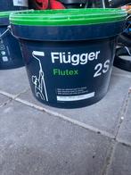 Restpartij verf Flugger flutex 2S, Doe-het-zelf en Verbouw, Verf, Beits en Lak, Wit, Nieuw, Ophalen of Verzenden, Verf