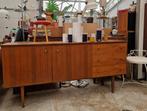 Vintage dressoir met messing knopjes, 150cm, Ophalen, 100 tot 150 cm, ., .