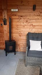 Plospan pelletkachel voor buiten, Tuin en Terras, Terrasverwarmers, Ophalen, Zo goed als nieuw, Vloer