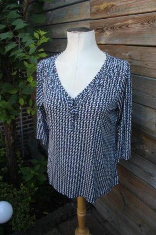 Tuniek blauw/ taupe/ wit Paprika mt S (44) Vaste prijs, Kleding | Dames, Blouses en Tunieken, Zo goed als nieuw, Maat 42/44 (L)