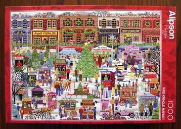 Kerstmarkt - Alipson Legpuzzel - 1000 st beschikbaar voor biedingen