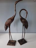 bronzen set kraanvogels, Antiek en Kunst, Antiek | Koper en Brons, Ophalen, Brons