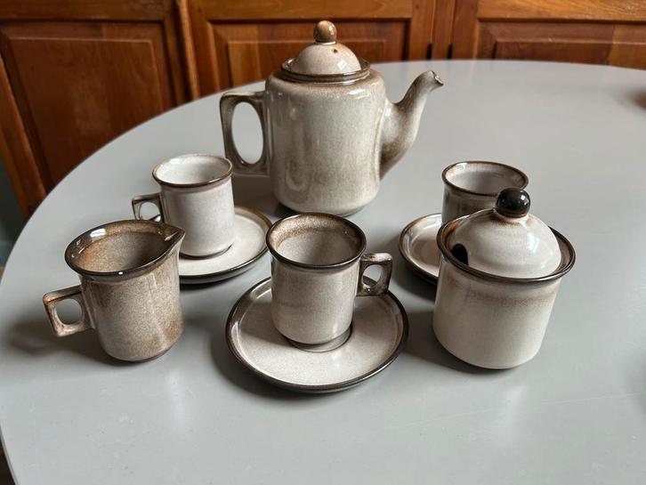 Te koop: Potterie Driehoek Huizen servies – Amsterdams grijs, Huis en Inrichting, Keuken | Servies, Overige stijlen, Porselein