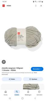 Gezocht: hema chenille zeegroen, Ophalen of Verzenden, Zo goed als nieuw, Breien of Haken, Wol of Garen