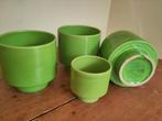 Vintage Potterie de Driehoek Bloempotten Set, Antiek en Kunst, Antiek | Keramiek en Aardewerk, Ophalen of Verzenden