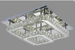 Moderne Kristallen Plafondlamp, Ophalen, Zo goed als nieuw, Metaal