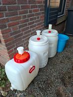 Te koop 3 60L gistingsvaten zo goed als nieuw, Ophalen, Zo goed als nieuw