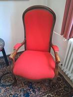 Rode Fauteuil -, Huis en Inrichting, Fauteuils, Hout, Ophalen of Verzenden, Zo goed als nieuw, 50 tot 75 cm