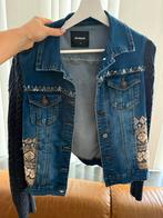 Desigual spijkerjasje maat 38 – uniek design, Maat 38/40 (M), Blauw, Ophalen of Verzenden, Zo goed als nieuw