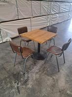 Tafel met 4 stoelen (2x), Ophalen, Gebruikt, 50 tot 100 cm, 50 tot 100 cm