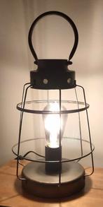 Tafellamp industrieel, Huis en Inrichting, Lampen | Tafellampen, Minder dan 50 cm, Zo goed als nieuw, Ophalen