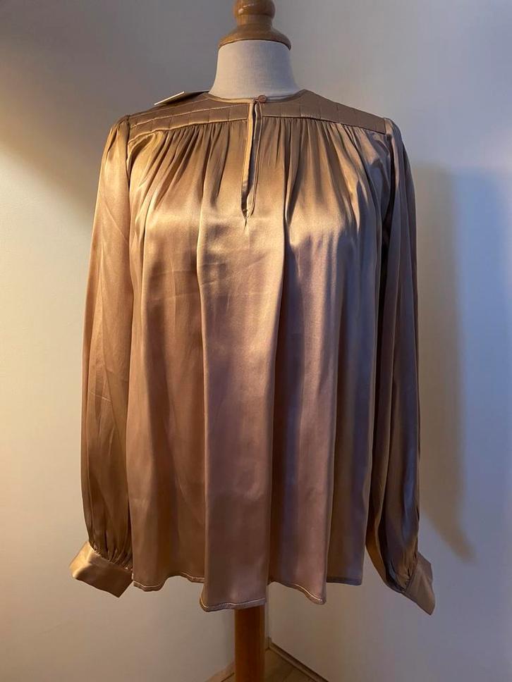 Est Seven prachtige zijden blouse 36/ 38 Nieuw was 240 euro, Kleding | Dames, Blouses en Tunieken, Nieuw, Maat 36 (S), Verzenden