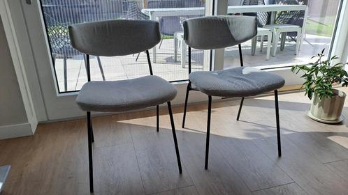 Stoelen By-Boo Crocket Taupe, Huis en Inrichting, Stoelen, Gebruikt, Twee, Metaal, Stof, Grijs, Ophalen