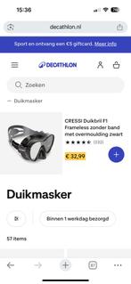 Duikmasker cressi Decathlon nieuw in doos, Ophalen of Verzenden, Nieuw, Duikbril of Snorkel