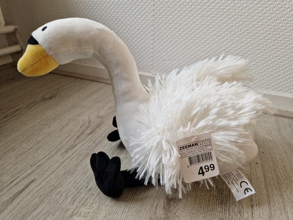 Zwaan knuffel #2, Kinderen en Baby's, Speelgoed | Knuffels en Pluche, Ophalen of Verzenden, Nieuw, Overige typen