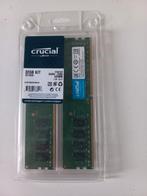 Crucial DDR4 2400 CL17 UDIMM 32 ( 2x 16) gb ram kit geheugen, Computers en Software, RAM geheugen, Ophalen, 32 GB, DDR4, Zo goed als nieuw