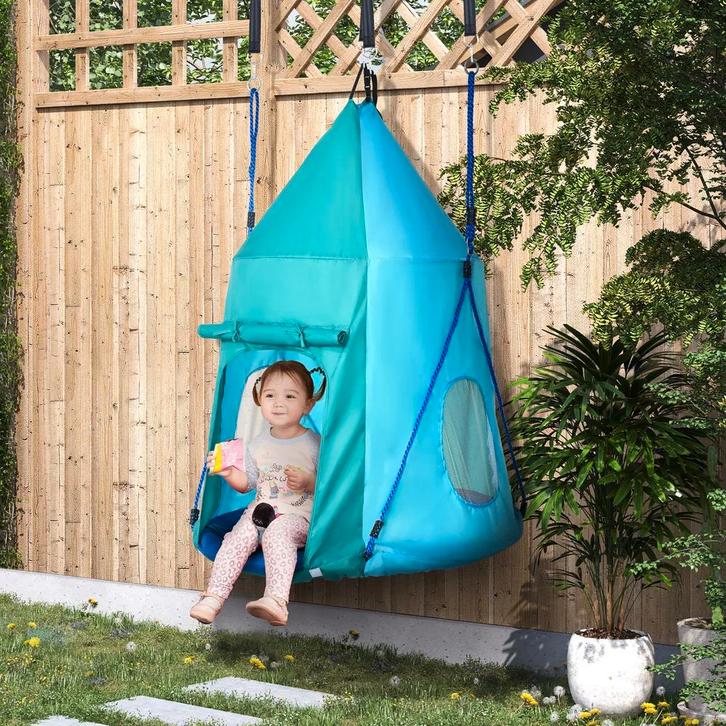 Outsunny Nest Schommel met Tent NIEUW IN DOOS !!, Kinderen en Baby's, Speelgoed | Buiten | Speeltoestellen, Nieuw, Schommel, Ophalen of Verzenden