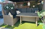 Dining Loungeset Tuinset van Mondial Living, Tuin en Terras, Tuinsets en Loungesets, Ophalen, Zo goed als nieuw, Wicker, Bank