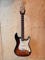 Squier sunburst stratocaster, Ophalen of Verzenden, Gebruikt, Solid body, Overige merken
