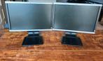 2x HP Compaq LA1905wg beeldschermen, Computers en Software, Monitoren, Ophalen, Gebruikt, Full HD, 60 Hz of minder
