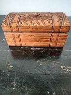 Antiek houten Alpen-Zwarte Woud volkskunst doosje, Ophalen of Verzenden, Gebruikt, Minder dan 50 cm, Minder dan 50 cm